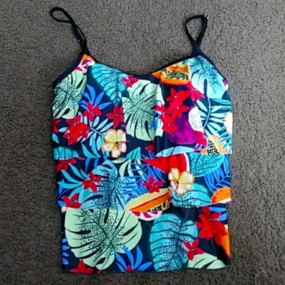 Caribbean Joe Tankini top
